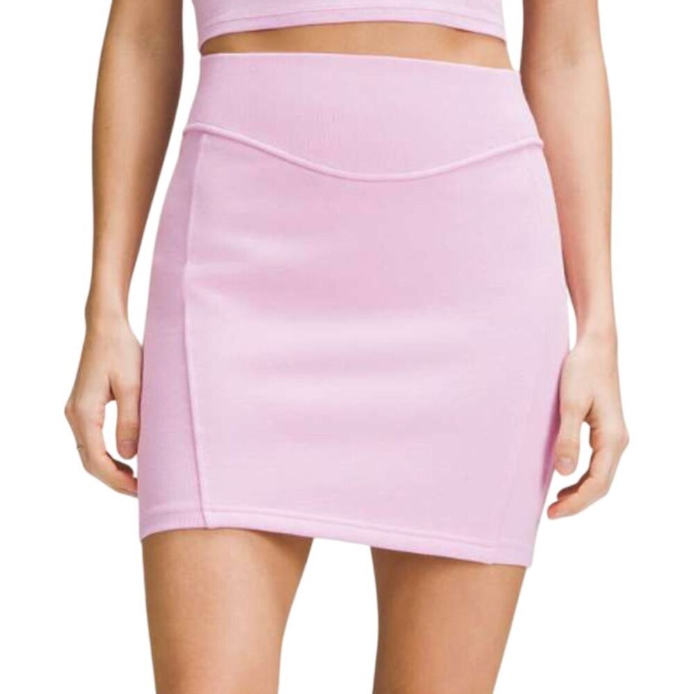 Lululemon Scuba High-Rise Mini Skirt Vitapink Girly Feminine Flirty Bright Skirt